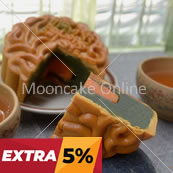 ???? Green Tea Lotus Paste Mooncake with 1 Yolk 